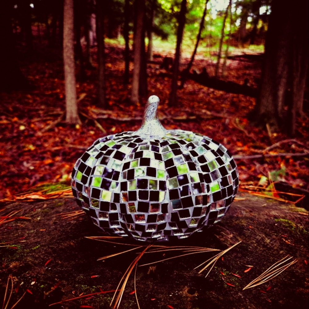 Pumpkin disco ball